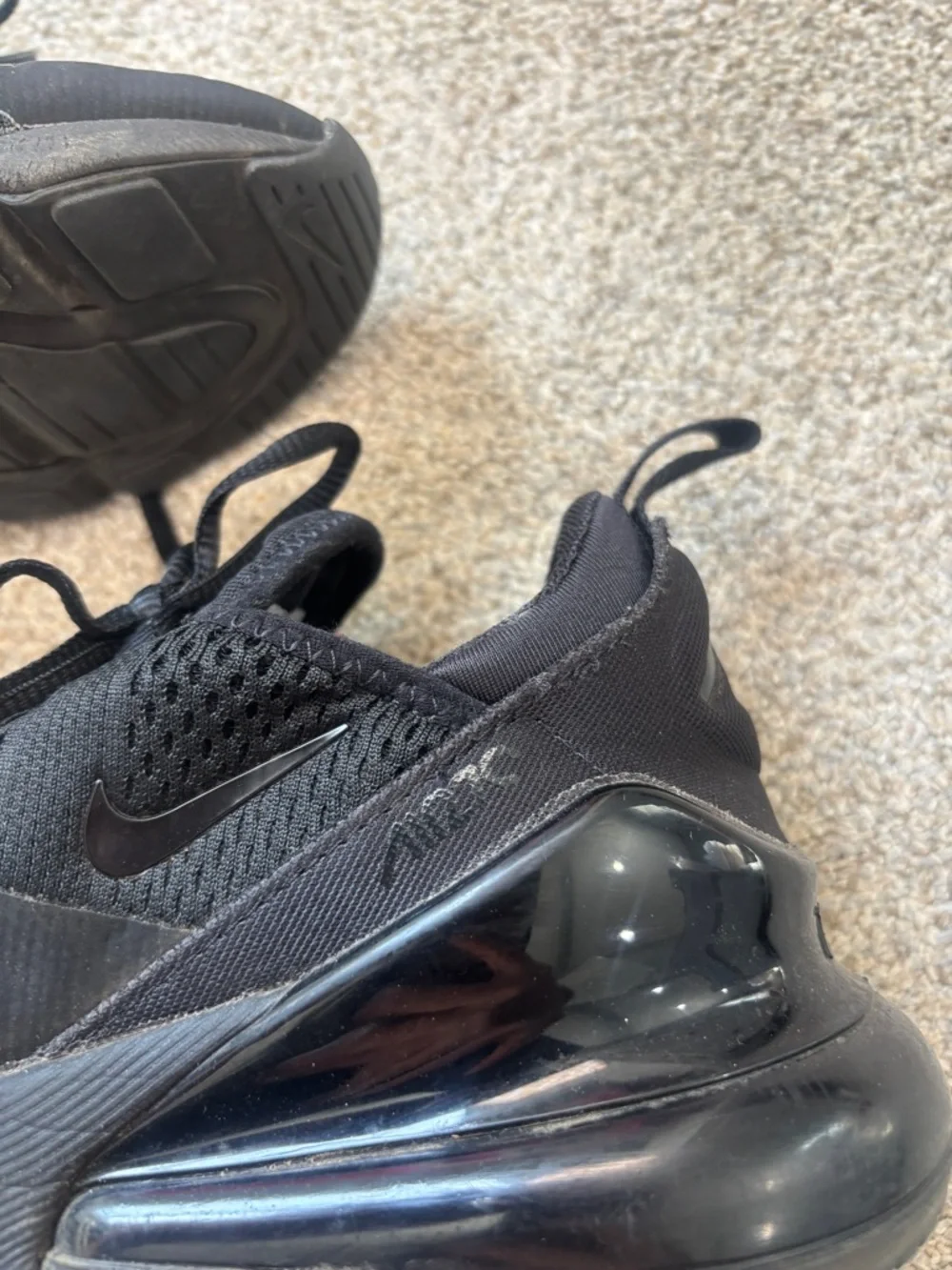 Nike Air Max 270 Triple Black AH8050 Women’s 6.5 - Picture 3 of 10